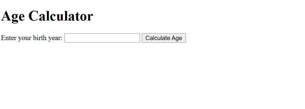 Age Calculator